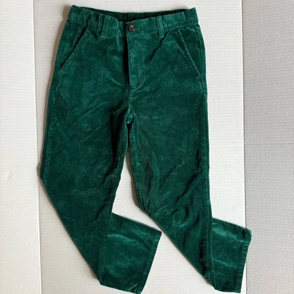 green velvet dress pants Velvet Straight-Leg Pants, Green, Size: Large